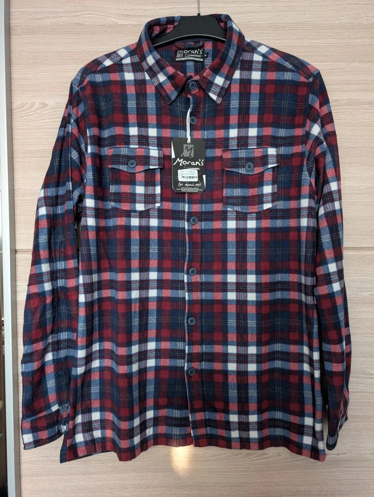 Surchemise polaire Morans pour homme taille XL, neuve